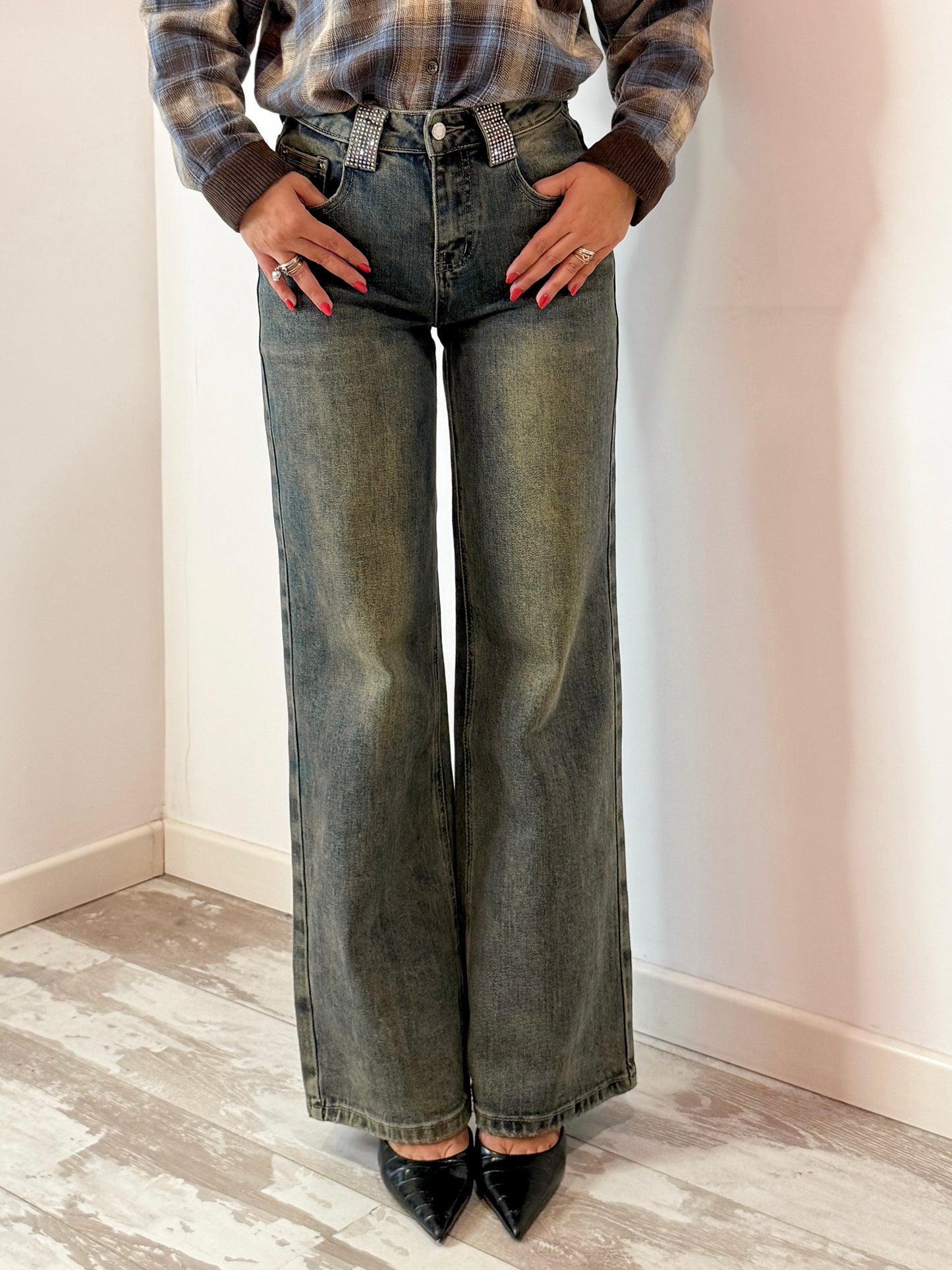 JEANS SFUMATO BEIGE