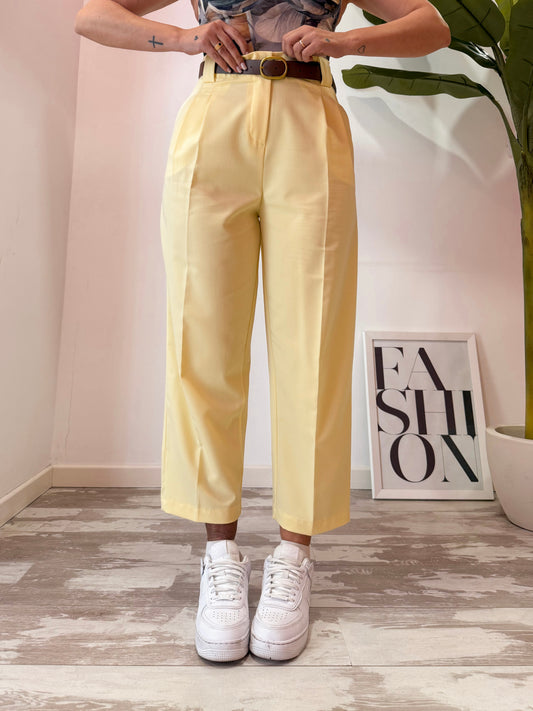 PANTALONE SLOUCHY GIALLO