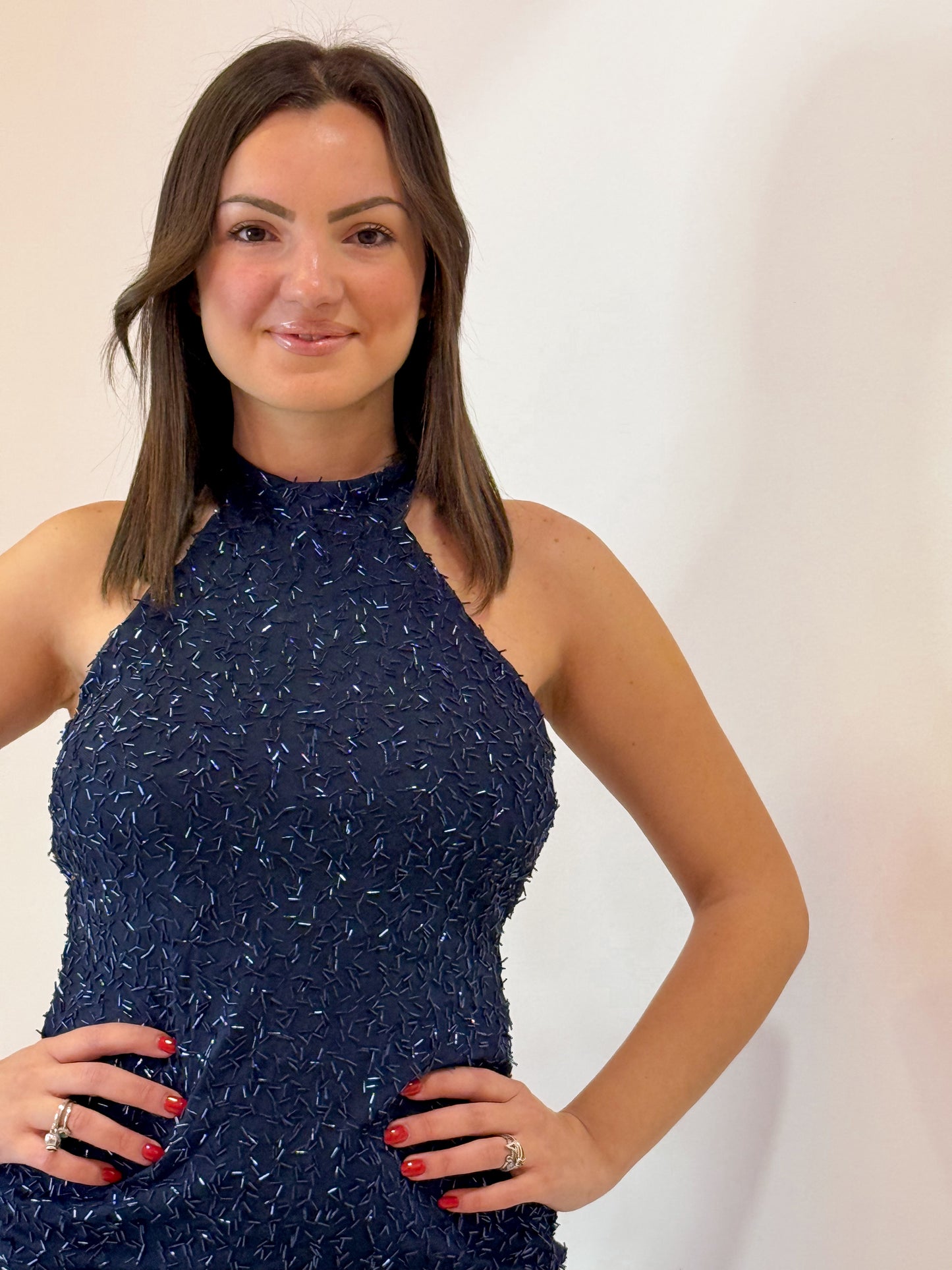 DRESS APPLICAZIONI BLU