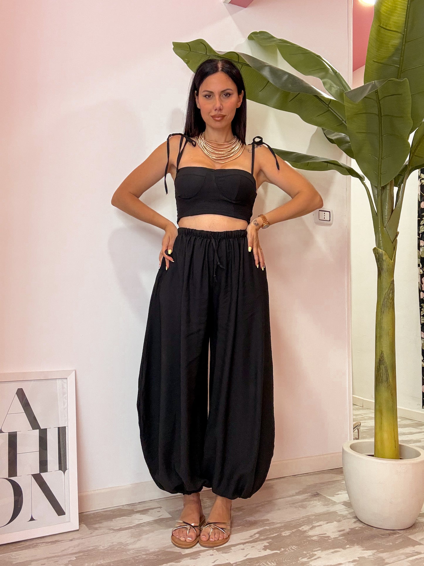 SET CROP TOP 3 COLORI