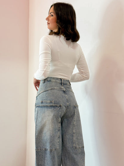 JEANS BALLOON SFUMATO