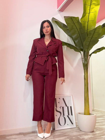 TAILLEUR CAPRI BORDEAUX