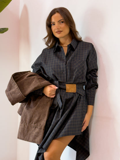 SET GONNA CAMICIA BLU
