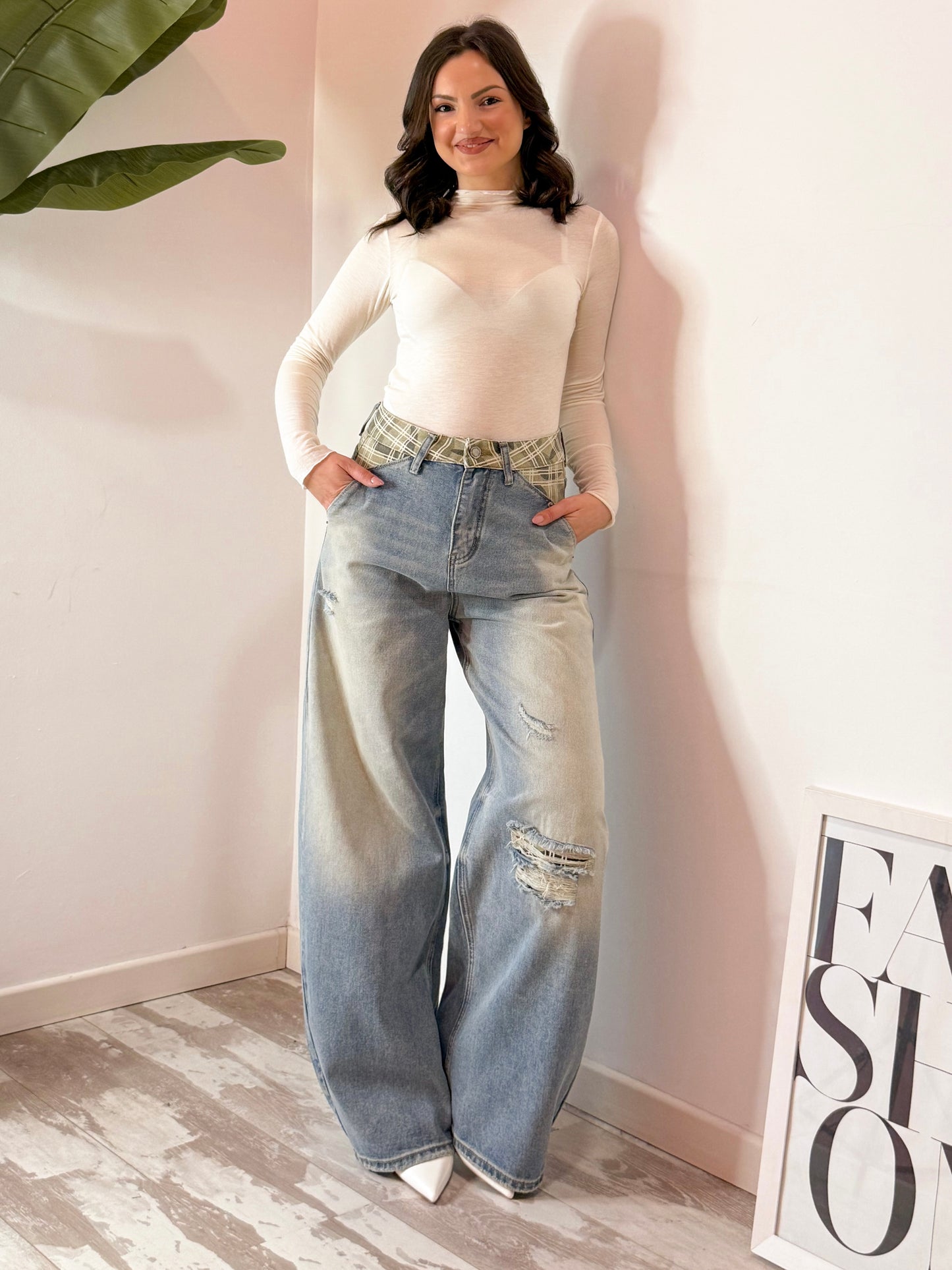 JEANS QUADRI