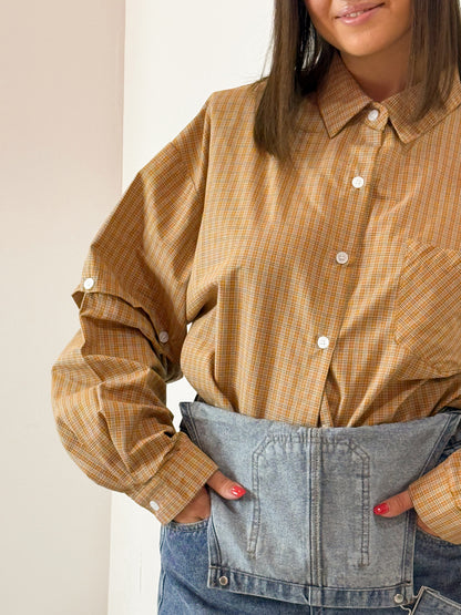 CAMICIA BOTTONCINI CAMEL