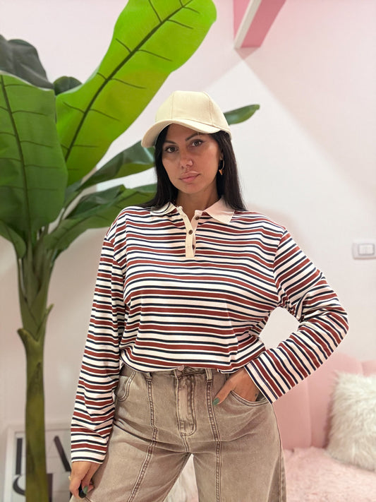 POLO RIGHE STRETTE COCCIO