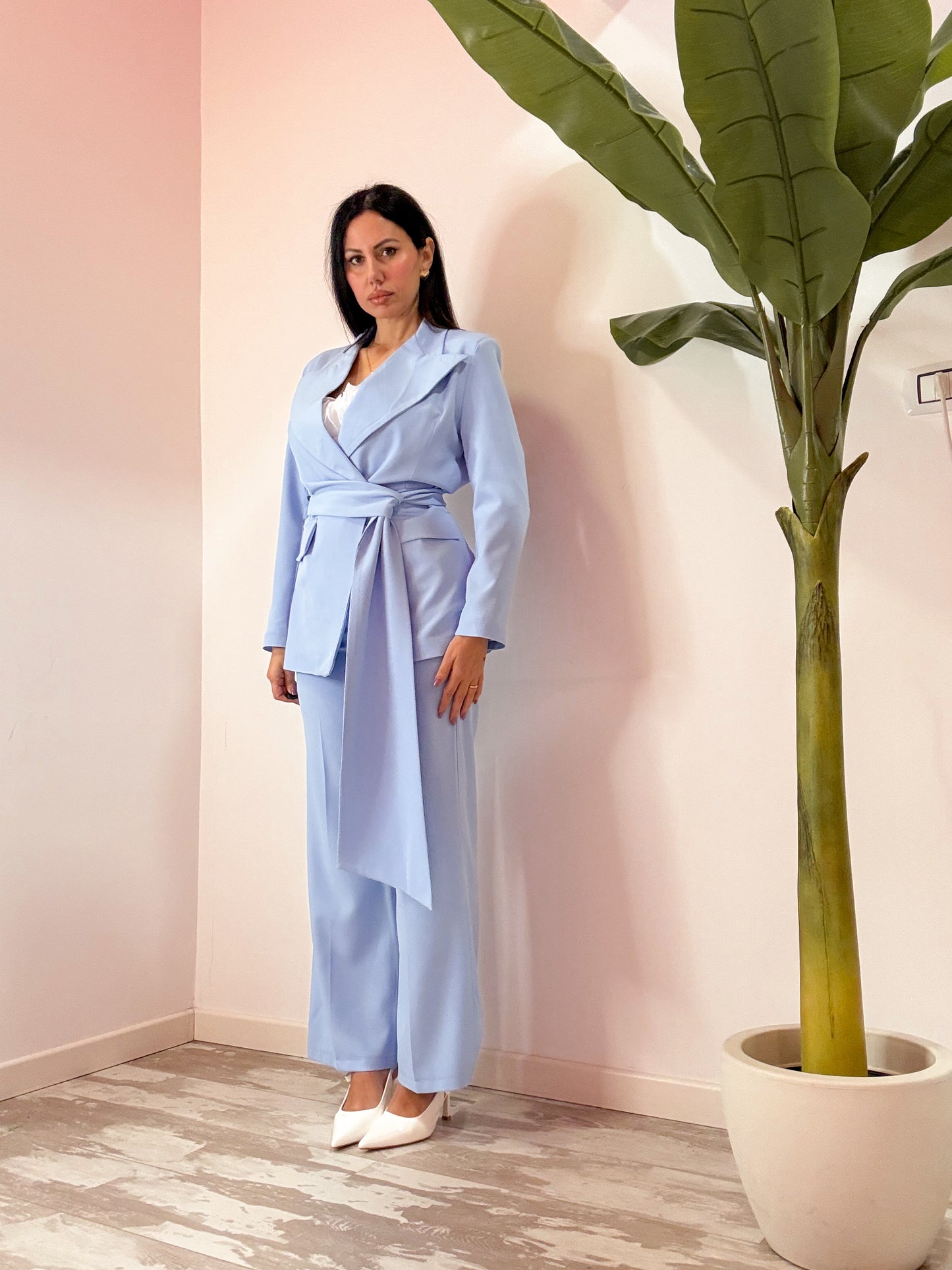TAILLEUR FASCIA CELESTE