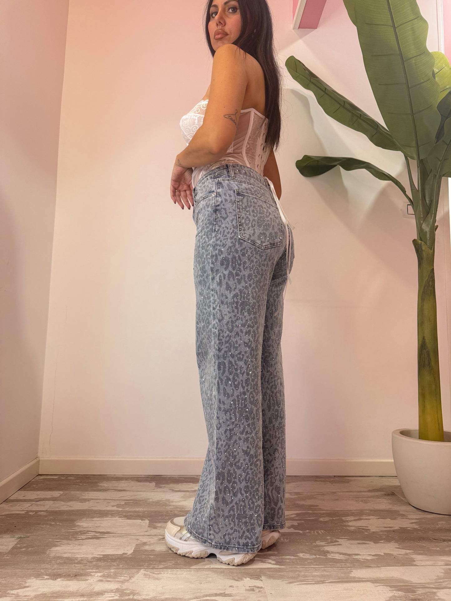 JEANS MACULATO BRILLANTE
