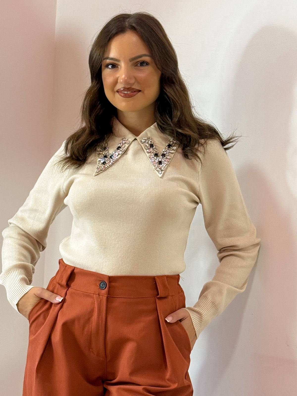 PULL GIOIELLO BEIGE