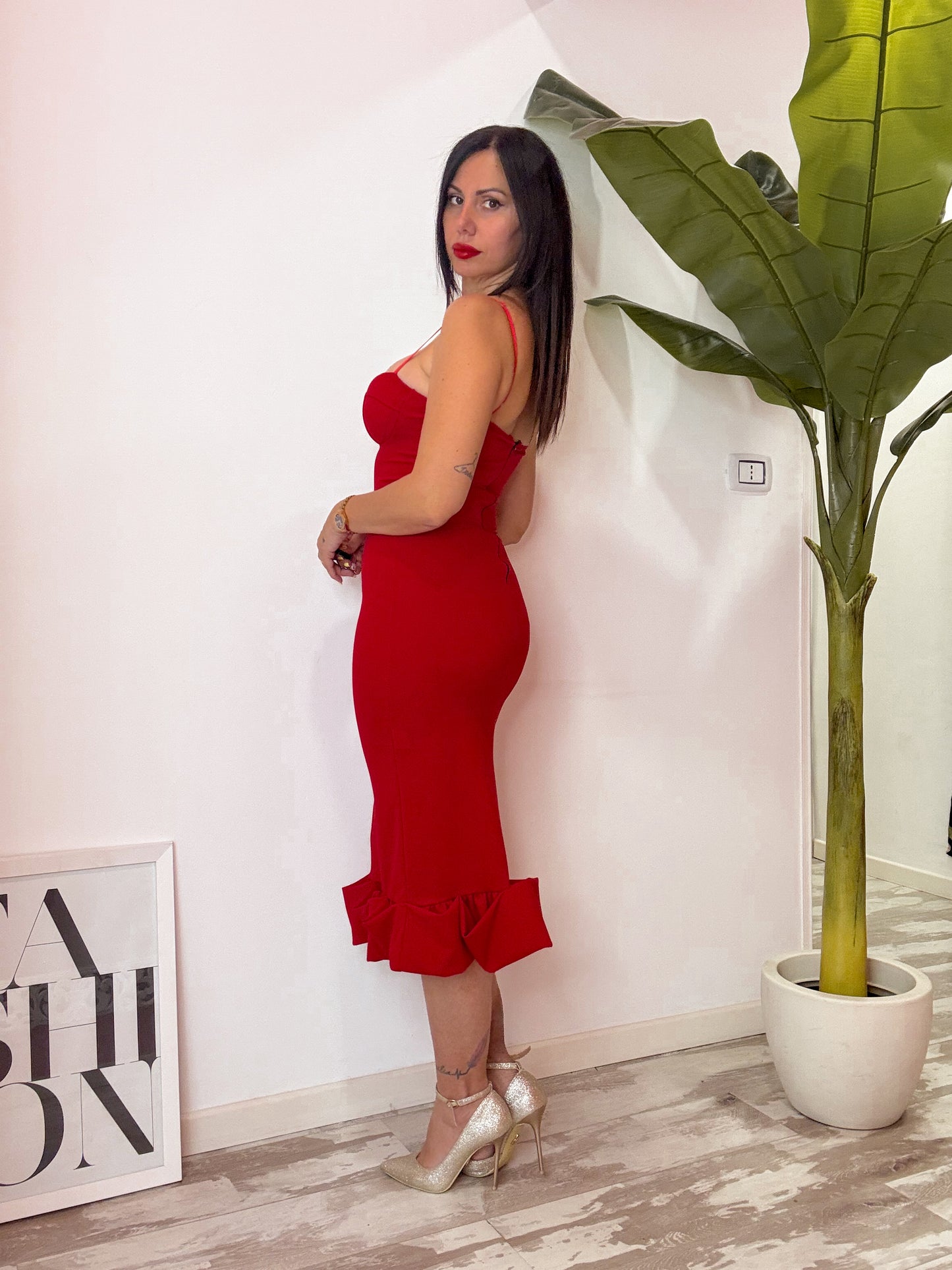 VESTITO SPAIN ROSSO