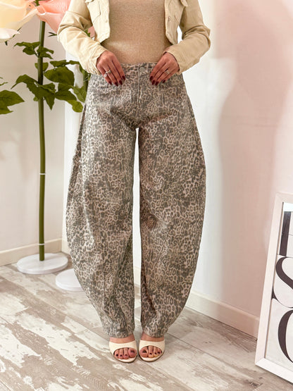 JEANS BALLOON MACULATO