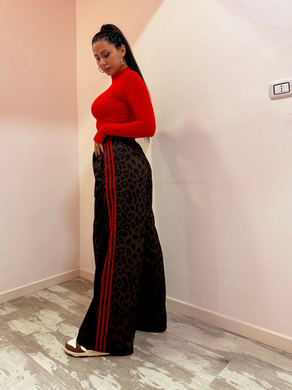 PANTALONE TUTA MACULATO ROSSO