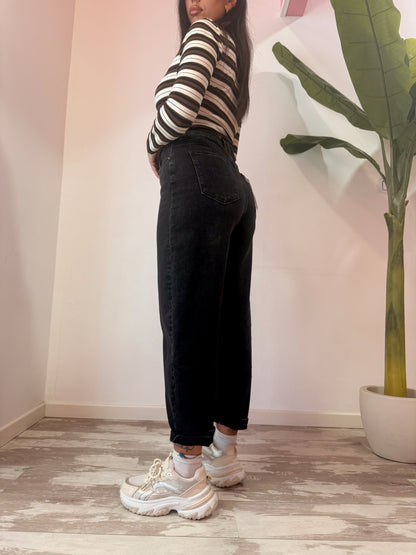 JEANS BALLOON NERO