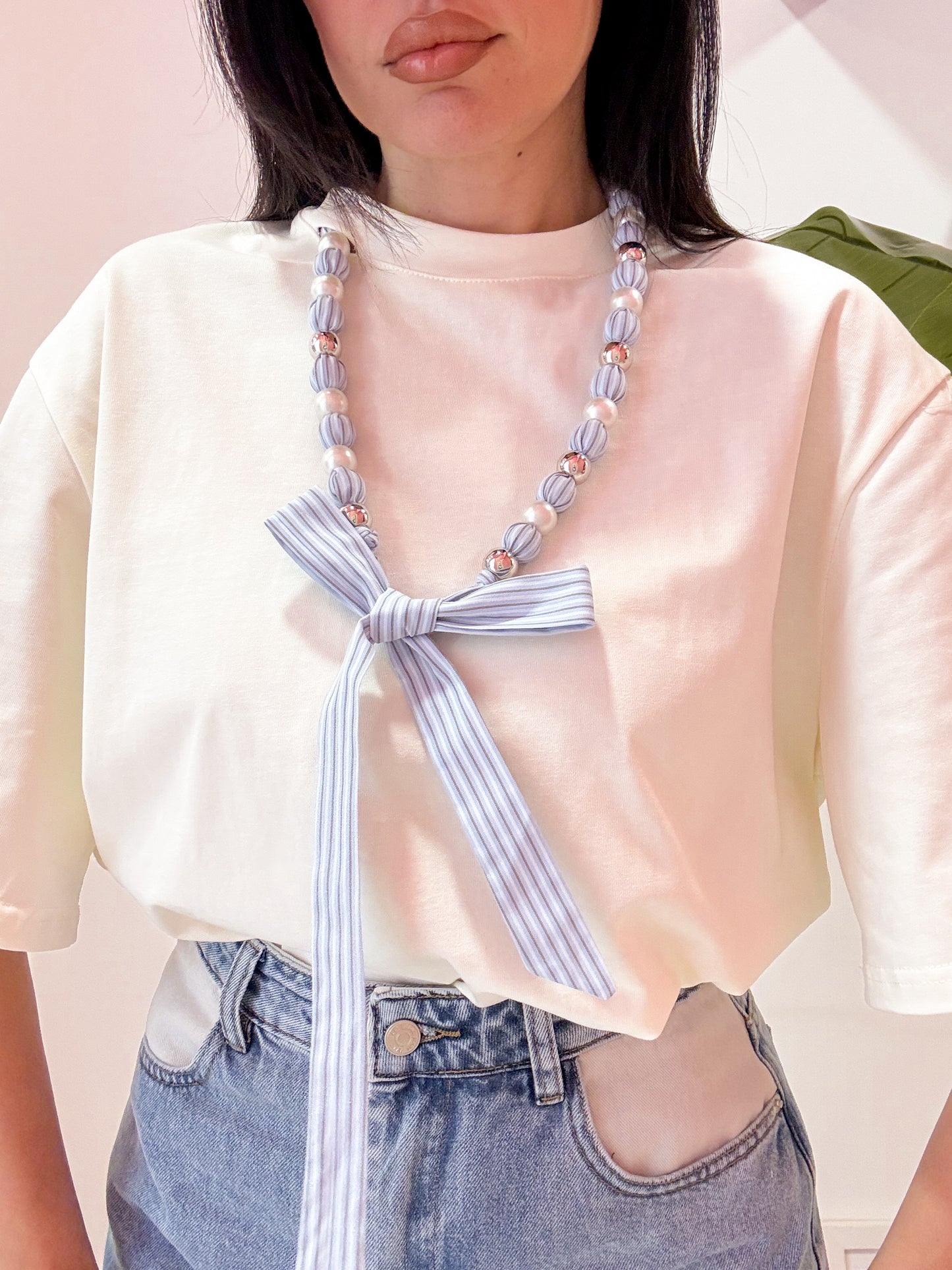 TSHIRT OVER COLLANA