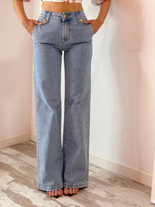 JEANS 265 BOTTONI ORO