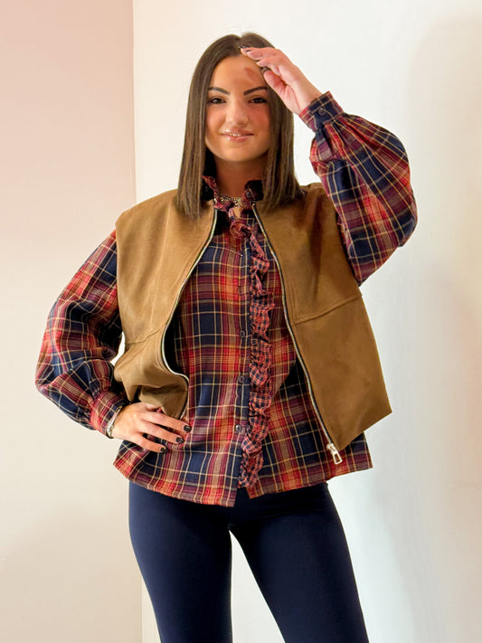GILET CAMOSCIO
