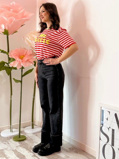 JEANS PIEGONE NERO