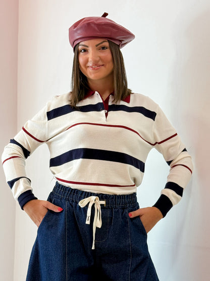 PULL RIGHE DUE COLORI