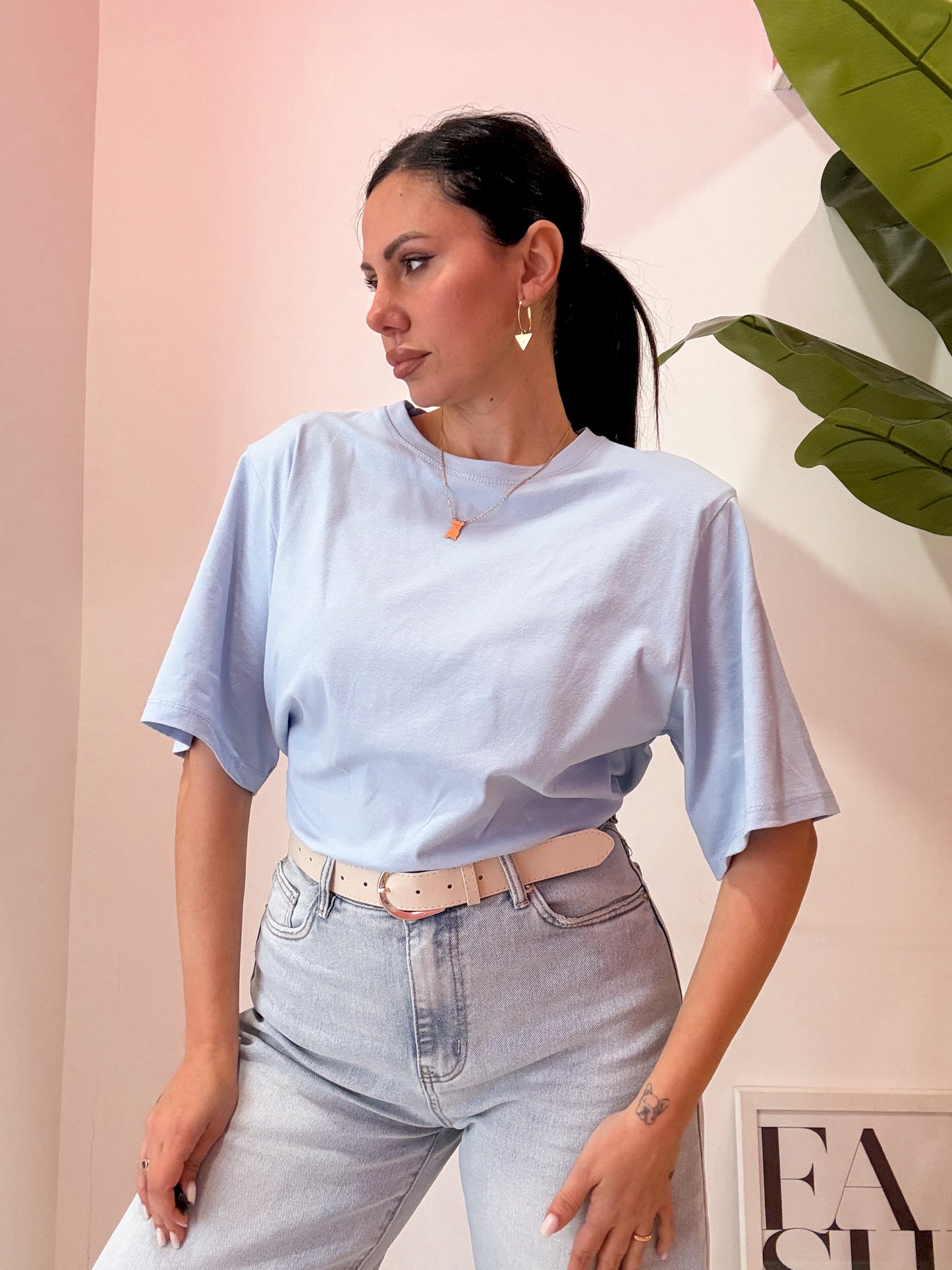 T SHIRT OVER GIROCOLLO 4 COLORI