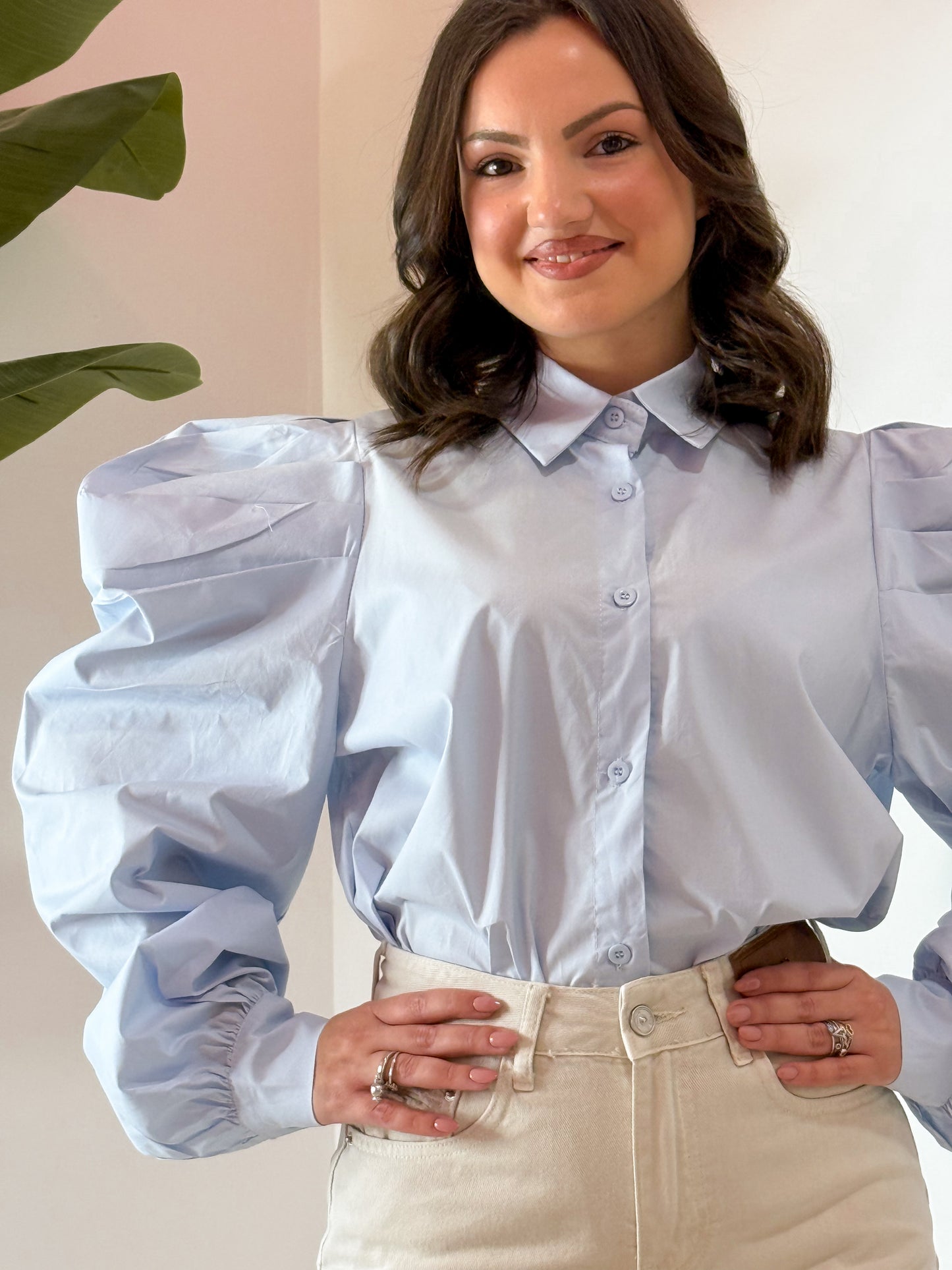 CAMICIA PALLONCINO AZZURRA