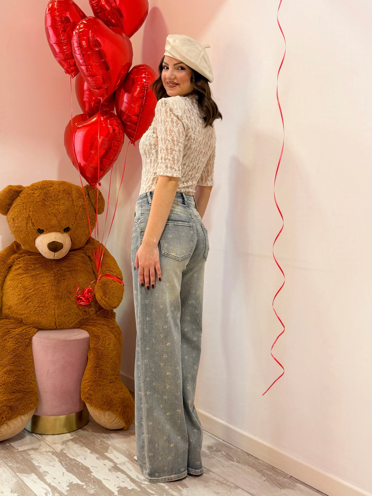 JEANS FIORE SABBIATO