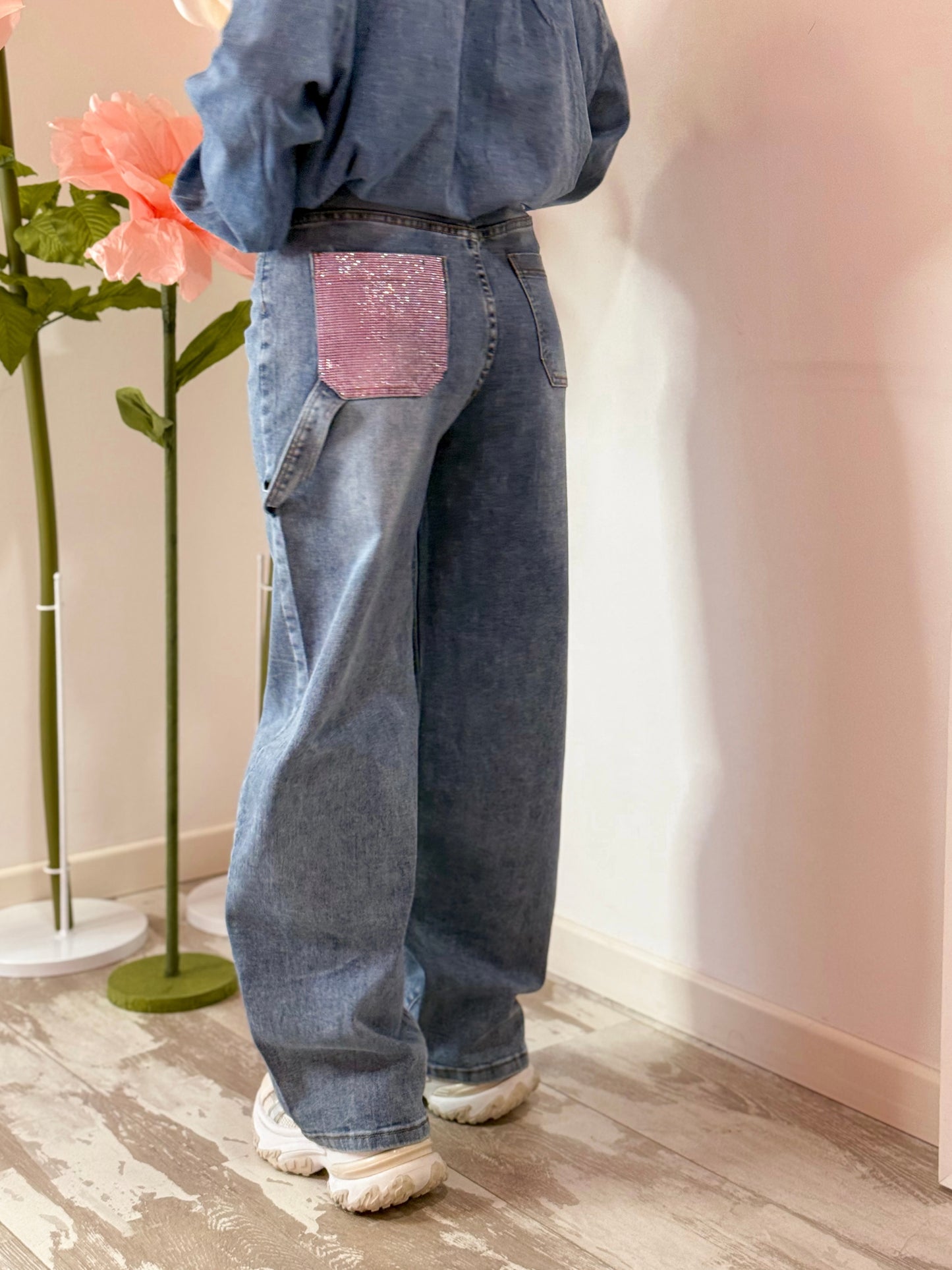 JEANS CARPENTER TASCA ROSA