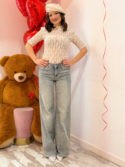 JEANS FIORE SABBIATO