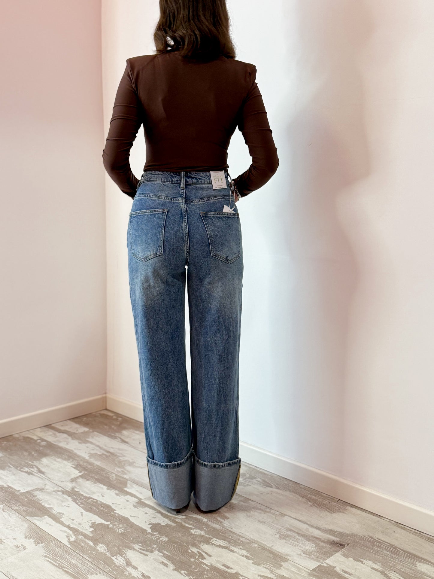 JEANS ASIMMETRICO PIEGONE