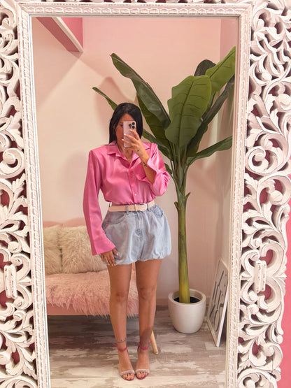 CAMICIA OVER RASO 3 COLORI