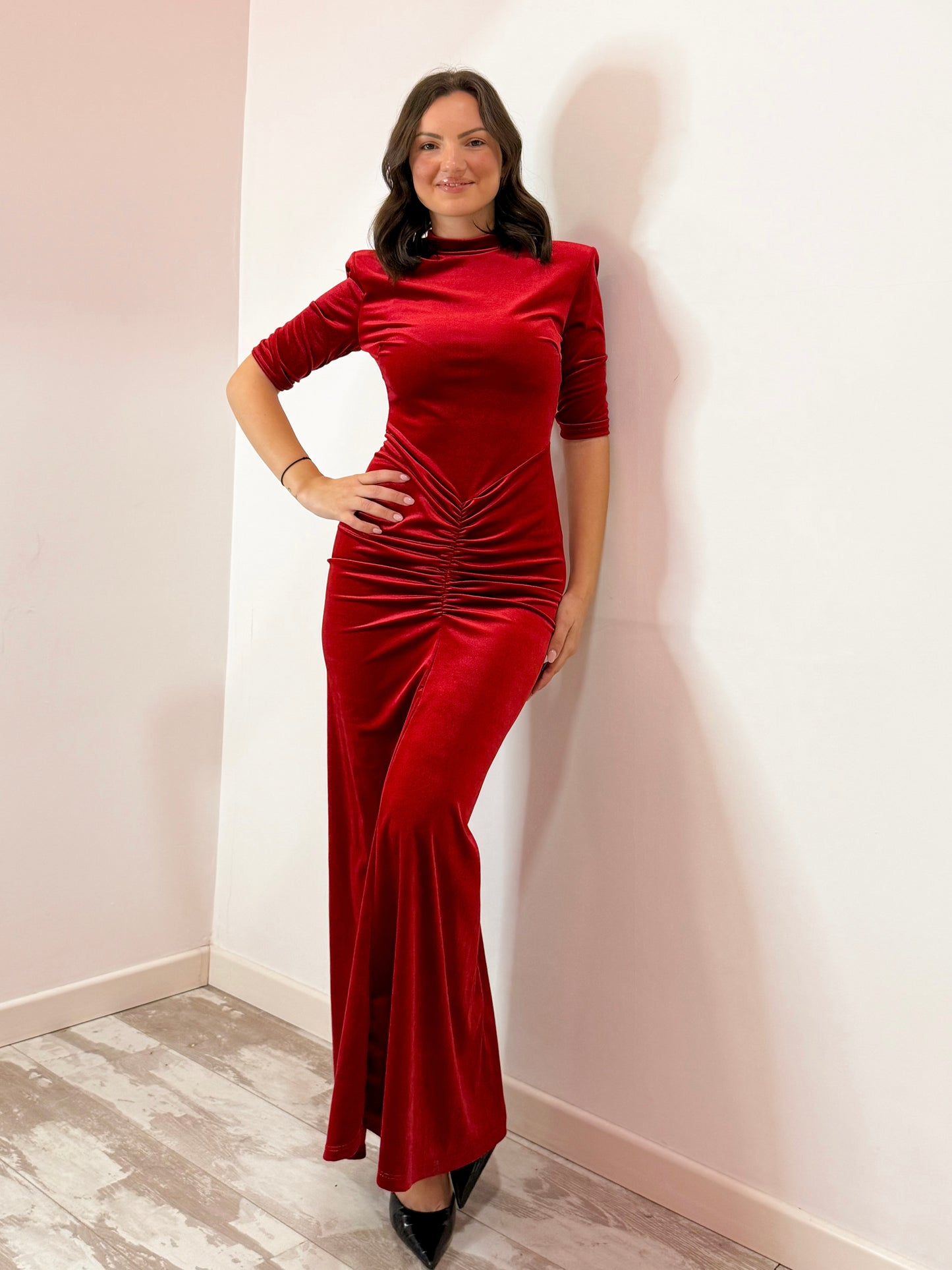 ABITO VELLUTO DUE COLORI