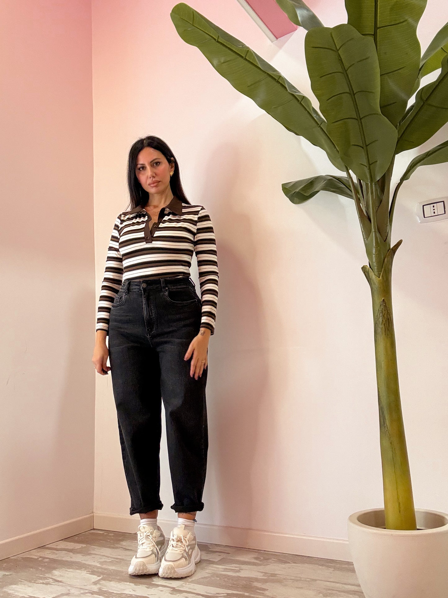 JEANS BALLOON NERO