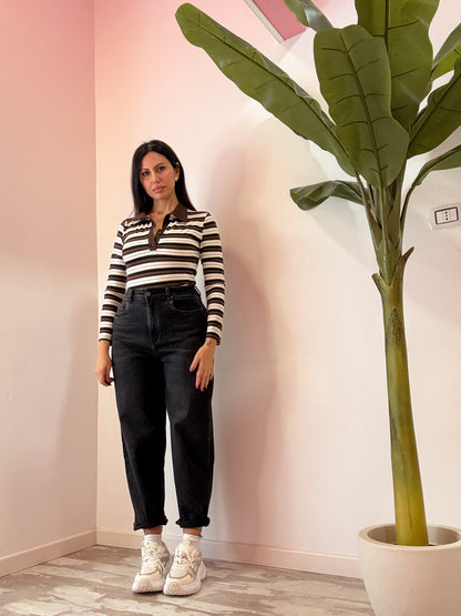 JEANS BALLOON NERO