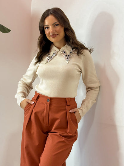 PULL GIOIELLO BEIGE