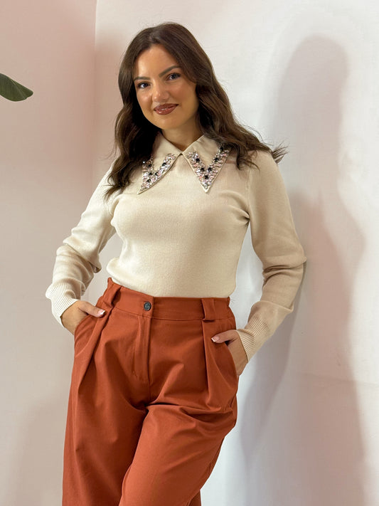 PULL GIOIELLO BEIGE