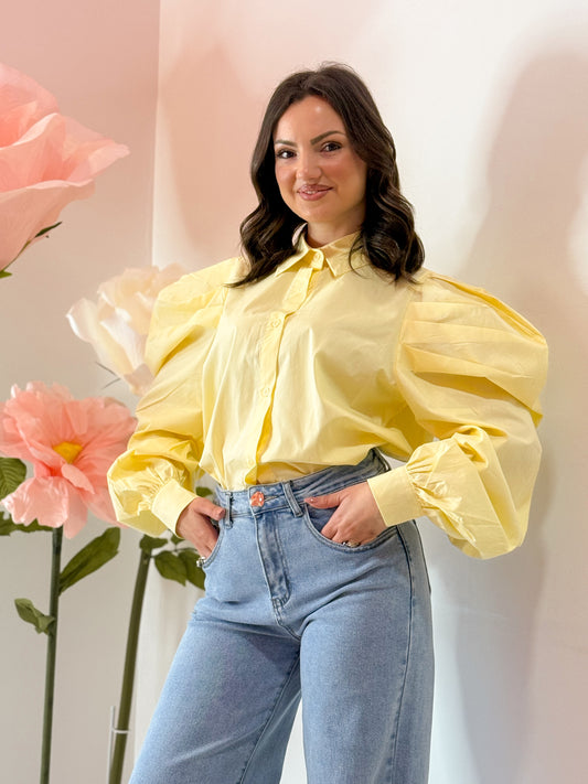 CAMICIA PALLONCINO GIALLA