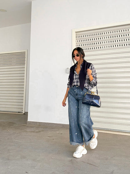 JEANS WIDE LEG CROPPED 250