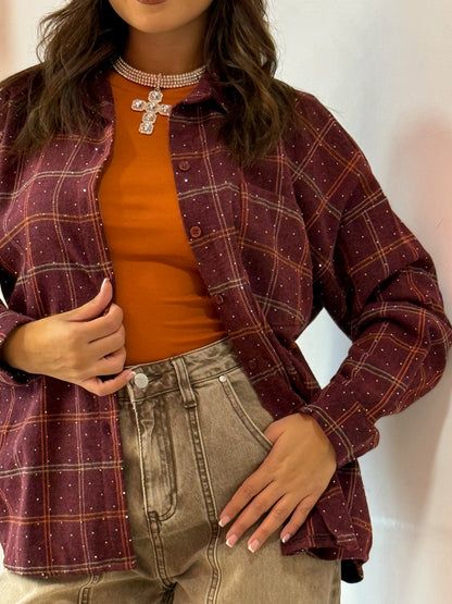 CAMICIA QUADRI BRILLANTI