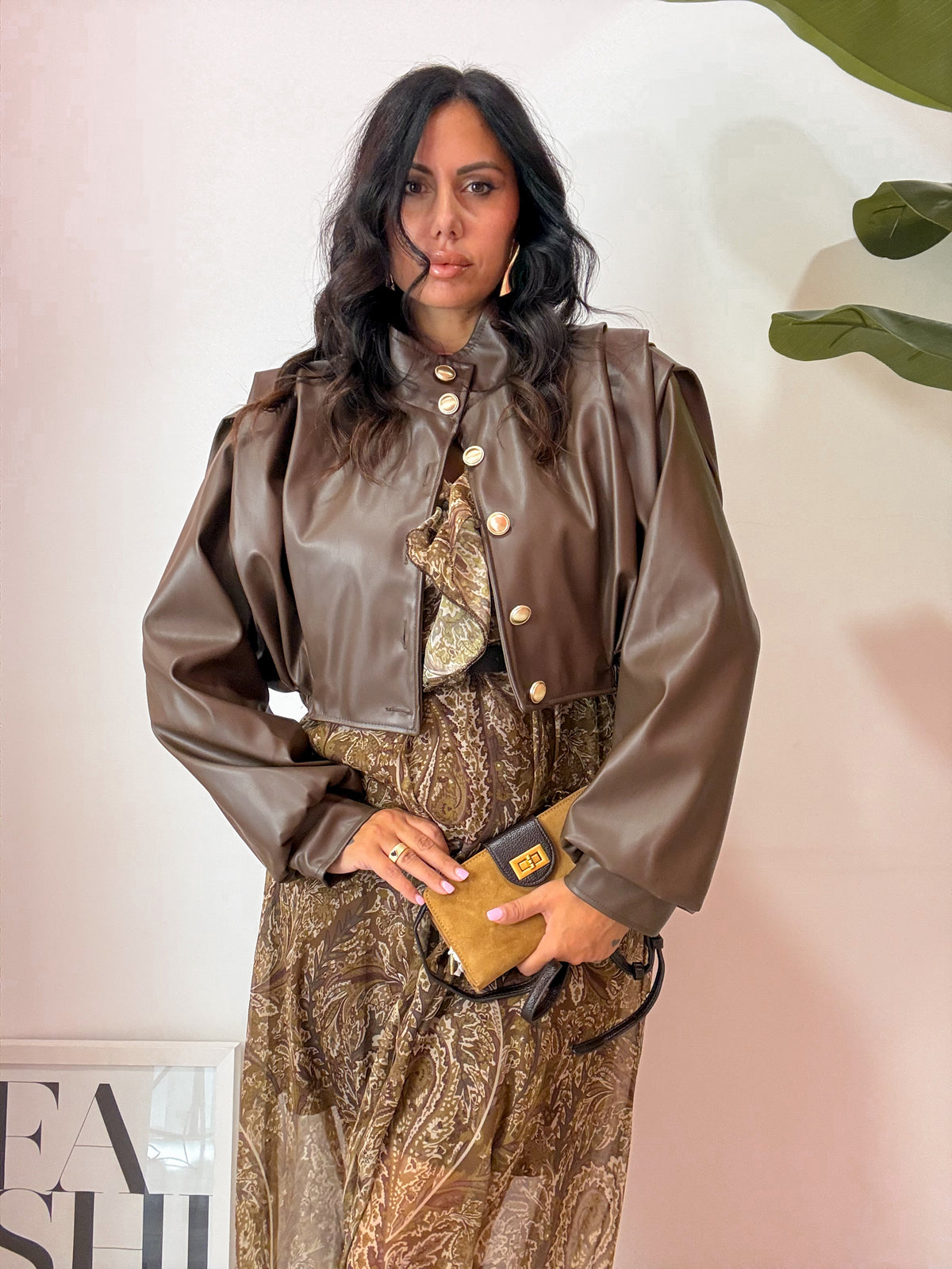 GIUBBINO SIMILPELLE CROP