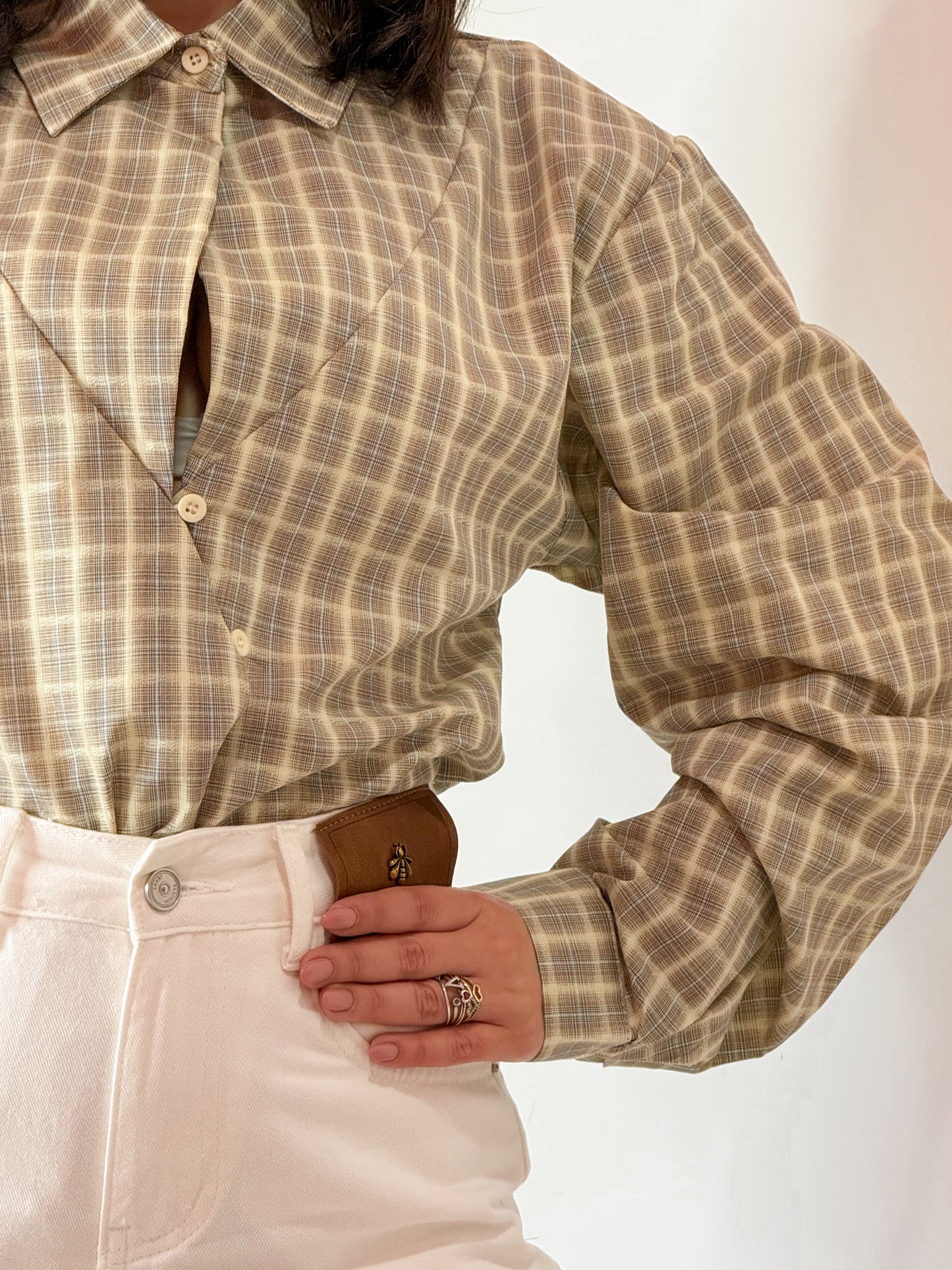 CAMICIA QUADRI GIALLA
