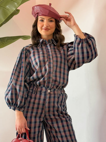 CAMICIA QUADRETTI SCURI