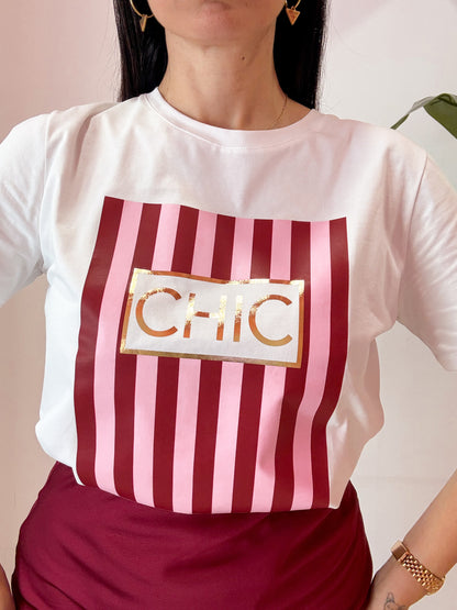 TSHIRT CHIC ROSA