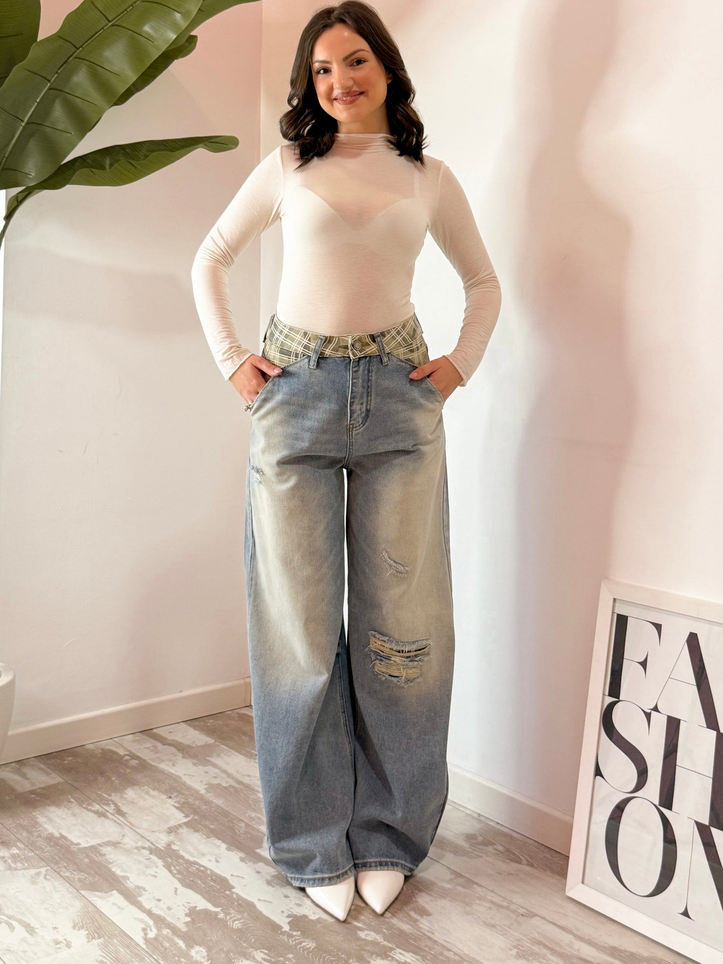 JEANS QUADRI