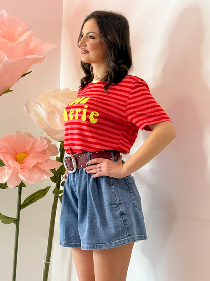 SHORTS DENIM CON CINTURA