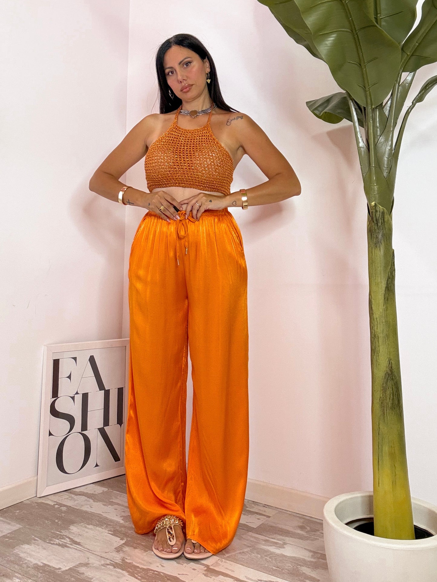 PANTALONE SATIN 7 COLORI