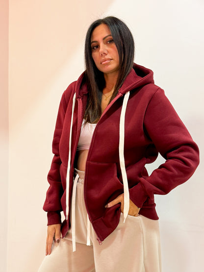 FELPA BASIC CON ZIP
