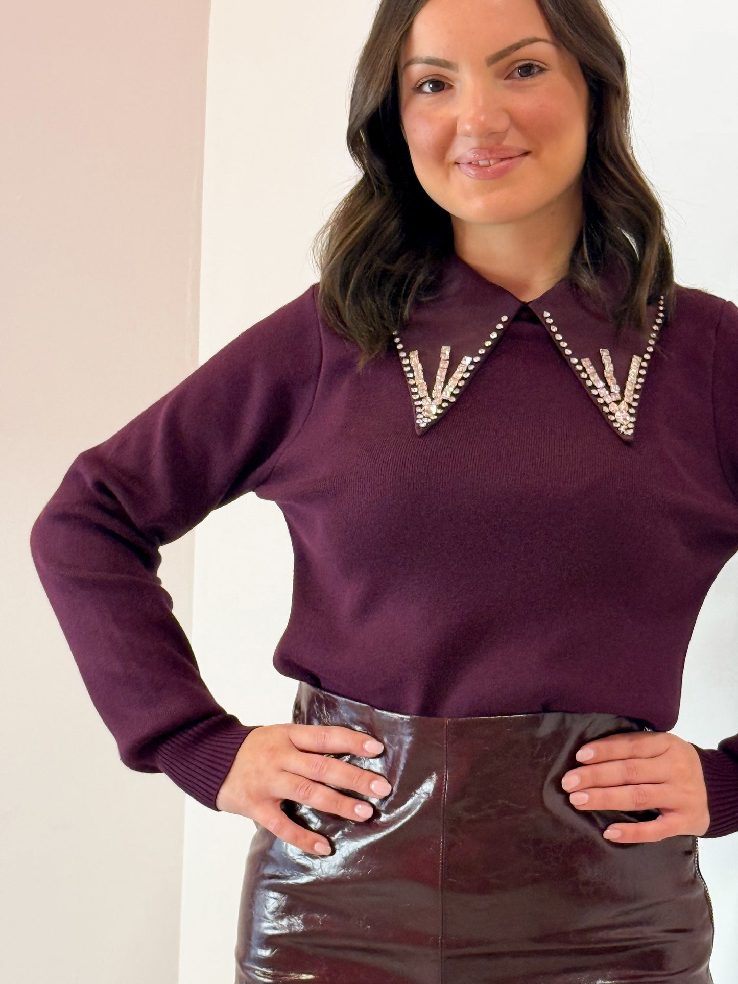 MAGLIA COLLO  PUNTA VINO