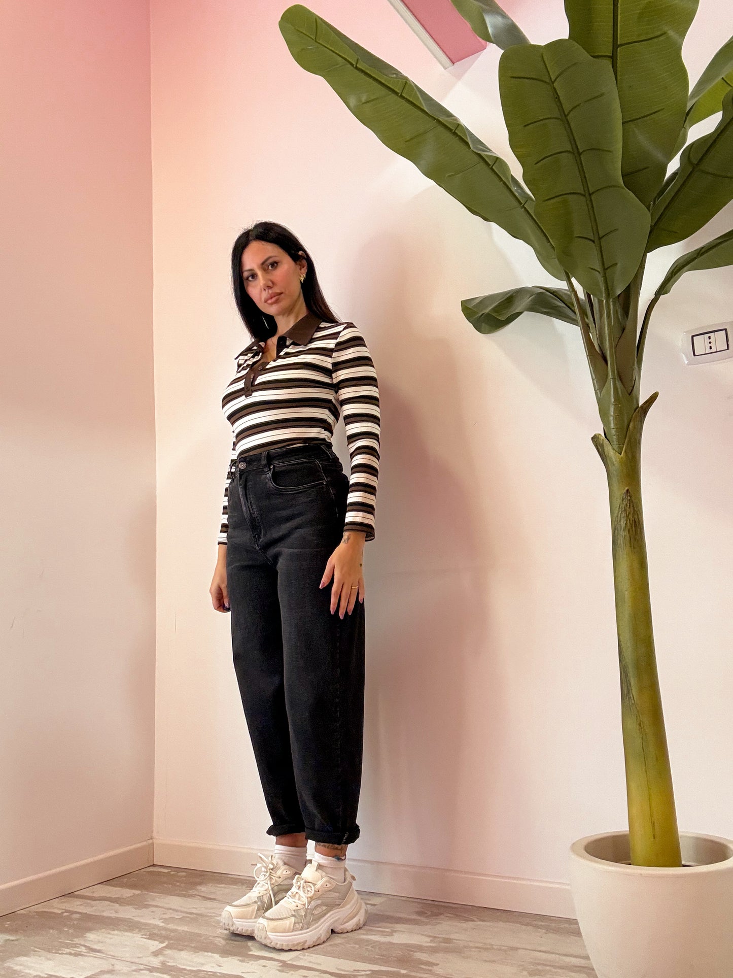 JEANS BALLOON NERO