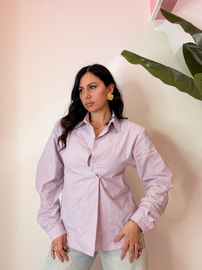 CAMICIA AVVITATA ROSA