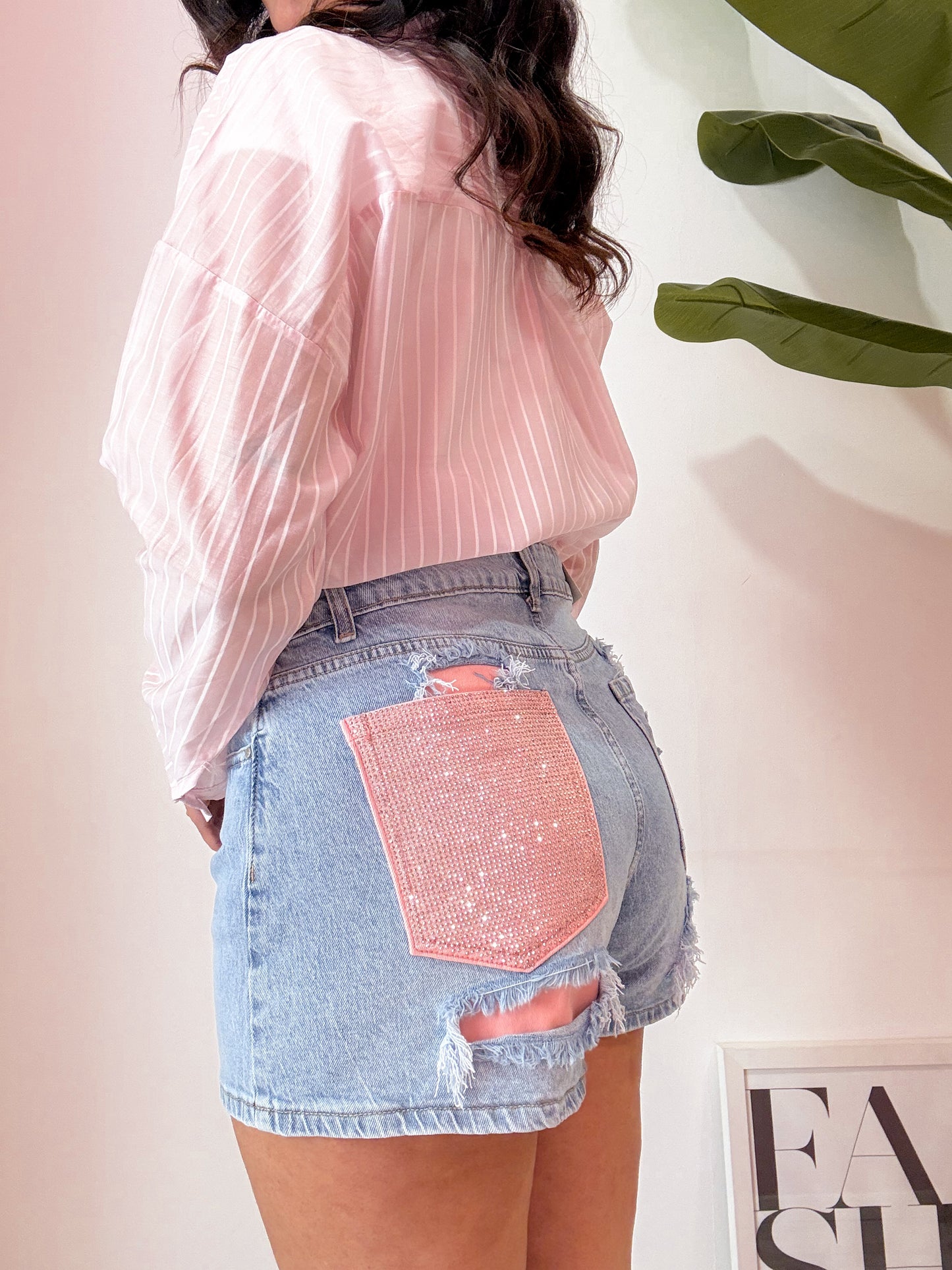 SHORTS TASCA ROSA