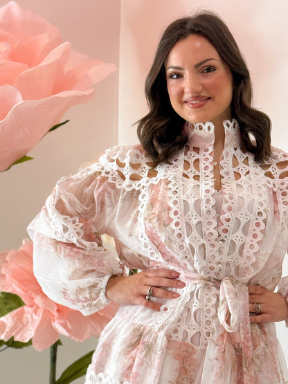 DRESS VENERE AZZURRO E ROSA